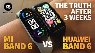 Mi Band 6 vs Huawei Band 6 Which One Is The Best? (The Truth In Depth Review) AFTER 3 WEEKS!