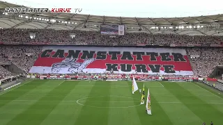 VfB Stuttgart - VfL Bochum - Blockfahne - 23/24 Ultras Stuttgart Cannstatter Kurve TV