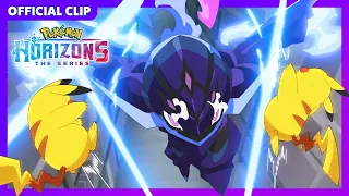 UK: Ceruledge vs. Captain Pikachu | Pokémon Horizons: The Series | Official Clip