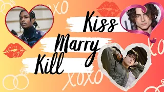 Kiss, Marry, Kill | Male Celebrities