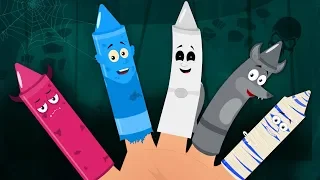 Halloween Finger Family Scary Nursery Rhymes | Songs For Kids & Children