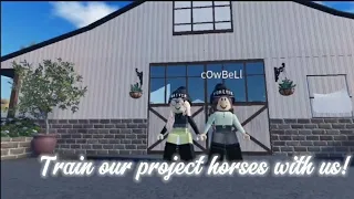 TRAIN OUR PROJECT HORSES WITH US! //voiced//*made by horsey*