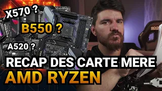 Récap des différences entre les cartes mères AMD (Chipset) - x570 / B550 / B450 / A520 / A320