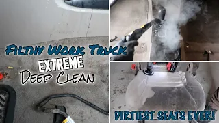 DEEP CLEANING A Filthy Tacoma! Dirtiest Seats Ever Transformation! Satisfying Interior Car Detailing