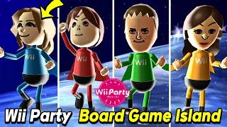 Board Game Island gameplay Molina vs Emily vs Michael vs Fumiko | Advanced com Wii Party Alexgaming