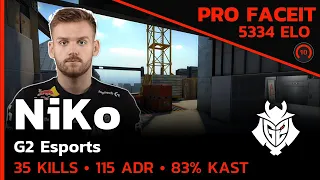 NiKo G2 DOMINATES VERTIGO with 35 KILLS!🔥 w/donk/jks/m0NESY (VERTIGO) FACEIT LVL 10  / CSGO POV