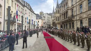 Koning (met Máxima) op staatsbezoek in Luxemburg, deel 1