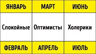 Доказано Учеными: Здоровье и Личность Человека Зависят от Месяца Рождения