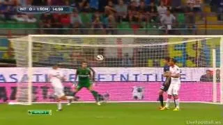 Inter Milan 0 - 1 AS Roma GREAT GOAL Florenzi (Totti Asisted)