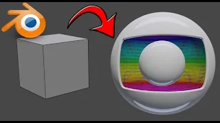 Tutorial Blender 80 - Logotipo Rede Globo 2015.