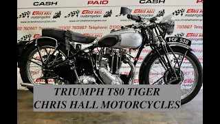 1938 Triumph T80, wow for sale @chrishallmotorcycles Doncaster