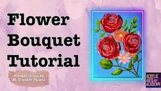 Flower Bouquet Acrylic Painting Tutorial