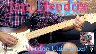 Jimi Hendrix - "Voodoo Chile Blues" (Excerpt) - Blues Guitar Lesson (w/Tabs)