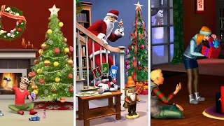Новый год в The Sims | Сравнение 3 частей