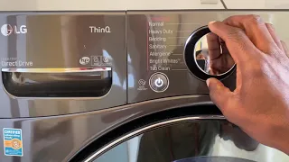 LG thinq how to run a wash and dry cycle