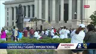 Leaders rally against new immigration bill during Hispanic Cultural Day at Oklahoma Capitol