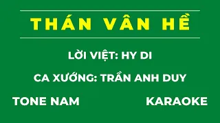 [KARAOKE LỜI VIỆT] THÁN VÂN HỀ - TONE NAM