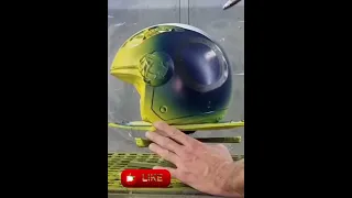 how to paint on helmet!!how to make grafic on helmet!!