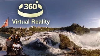The waterfall Rheinfall in Virtual Reality -  360 degrees video
