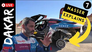 Dakar 2024 | Nasser Al-Attiyah explains | massive damage to the car | Dakar Rally 2024