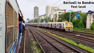 Mumbai local train, Borivali to Bandra, full journey, fast local, mumbai local