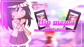 Hip meme || Ft. inquisitormaster || Aphmau and Zacharyzaxor ||  Gacha meme || 600 sub special 🎉