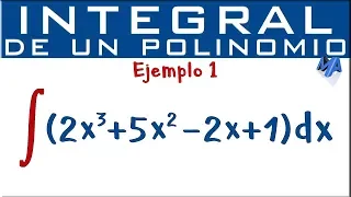 Integral de un polinomio | Ejemplo 1