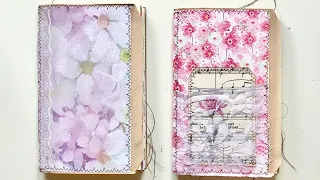 Purple & pink floral journals