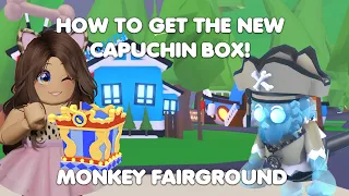 HOW to get the new MONKEY FAIRGROUND CAPUCHIN BOX  *Revealing ALL 6 pets* in Adopt me!