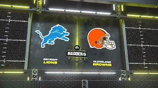 Madden NFL 24 - Detroit Lions Vs Cleveland Browns Simulation PS5 (Updated Rosters)