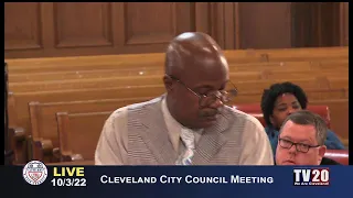 Cleveland City Council Meeting, October 3, 2022
