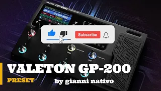 VALETON GP-200 PRESET: DISTORTED RHYTHM & LEAD FOR STRATO-TELE GUITARS