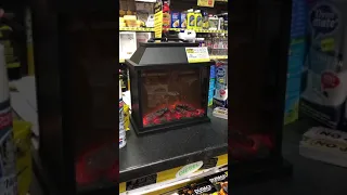 Led plastic fireplace