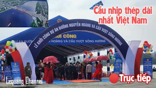 CHÍNH THỨC KHỞI CÔNG CẦU NGUYỄN HOÀNG VƯỢT SÔNG HƯƠNG | Huế Today