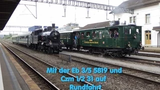 Eb 3/5 5819 und CZm 1/2 31 auf  Rundfahrt