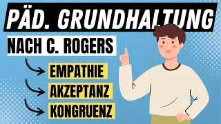 Pädagogische Grundhaltung - die drei Grundpfeiler Empathie, Akzeptanz, Kongruenz | ERZIEHERKANAL