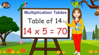 Table of 14 | Times tables | Multiplication tables | 14 ka pahada | Learning Booster | Maths tables