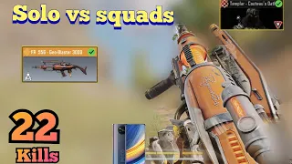 New FR .556 Geo-Blaster 3000 SOLO VS SQUADS Battle Royale Call of duty mobile Poco X3 pro gameplay