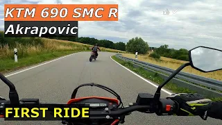 Testride KTM 690 SMC R Supermoto model 2022 Akrapovic 7.1 | Schiffshebewerk Niederfinow Oderberg