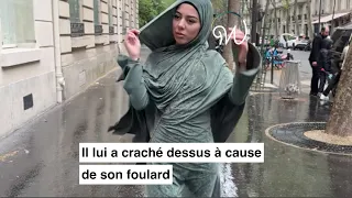 Il lui a craché dessus à cause de son foulard