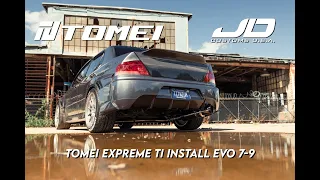 JD Customs U.S.A. CT9A Mitsubishi Lancer EVO9 TOMEI Expreme Ti Full Titanium Muffler (JDM Bumper)