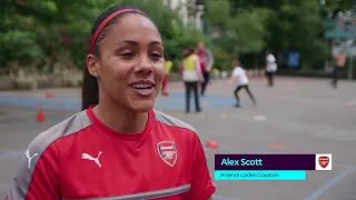 Alex Scott helps out at local school