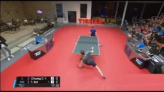 Timo Boll vs Chuang Chih-Yuan - T2 APAC League 2017 - Round 2