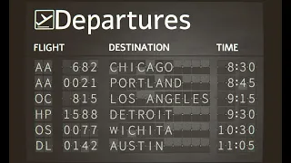 How to Make an Animated Departure Sign in Blender (Split Flap)