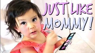 MAKEUP JUST LIKE MOMMY! - Dancember 19, 2016 -  ItsJudysLife Vlogs