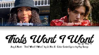 Any Gabrielly, Noah Urrea - "Thats What I Want" - Cover - Color Coded Lyrics (PTBR/ENG).