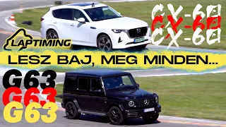 Lesz BAJ, MEG MINDEN...! - Mazda CX-60 vs. Mercedes AMG G63 (Laptiming Ep. 272.)