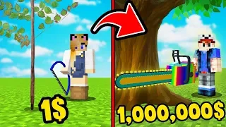 MINECRAFT - PIŁA MOTOROWA ZA 1$ VS PIŁA MOTOROWA ZA 1,000,000$ | Vito i Bella