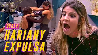 HARIANY É DESCLASSIFICADA POR EMPURRAR PAULA JÁ NA FINAL! 😱💥 | BIG BROTHER BRASIL 19