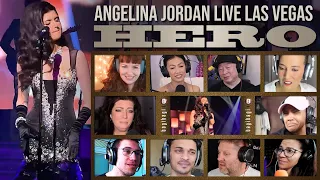 Angelina Jordan HERO Live Cover Las Vegas Reaction Compilation Mashup